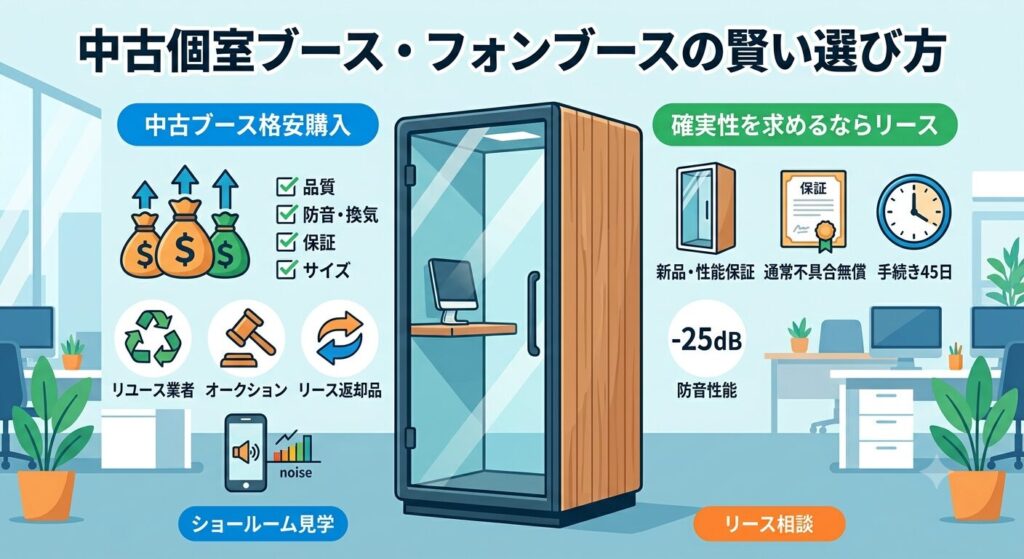 中古ブースの失敗しない選び方