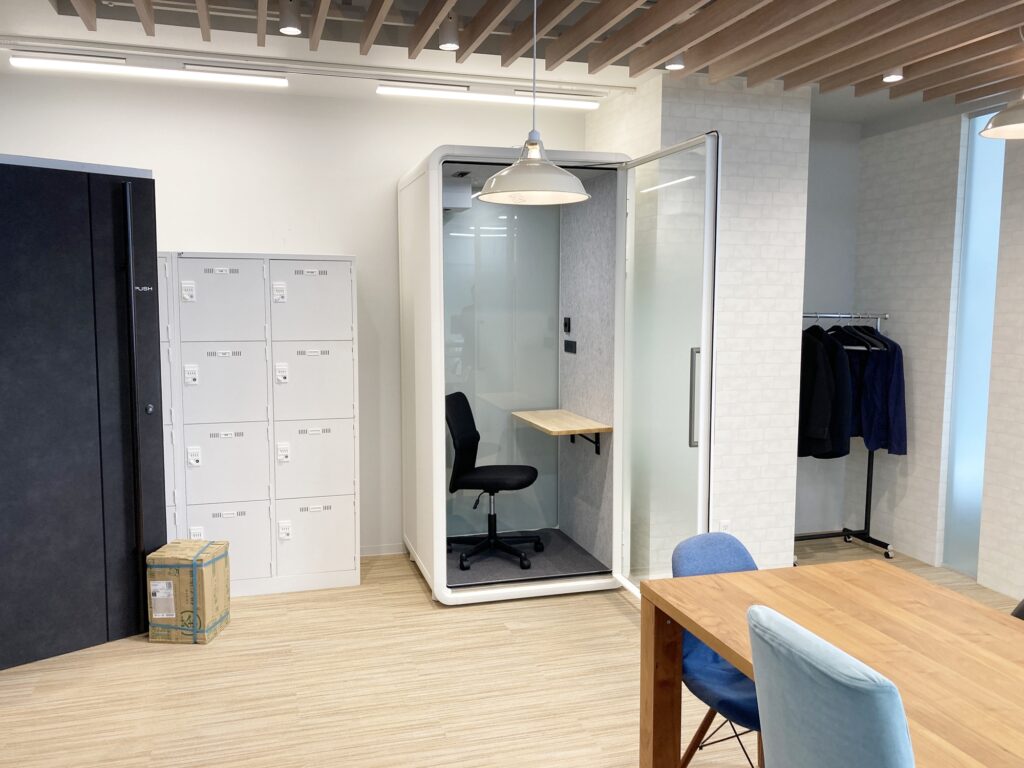 1名用個室ブース導入写真
