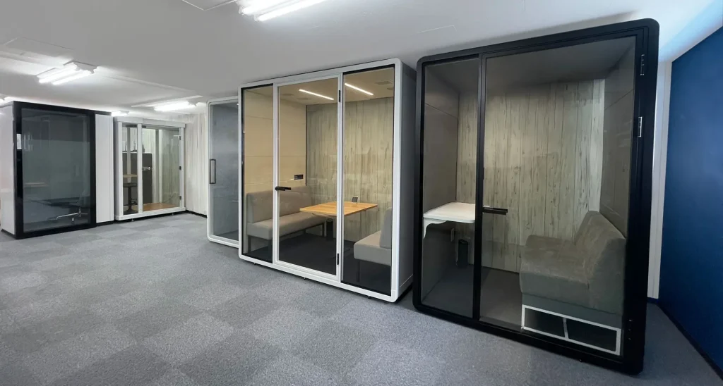 ワークブース各サイズの展示写真