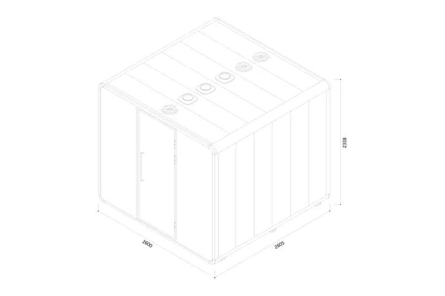 アイ・スペースXLモデル（寸法／斜め上から）