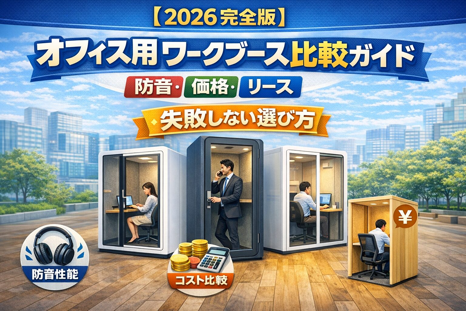 【2026完全版】オフィス用ワークブース比較ガイド