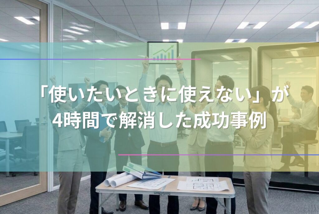会議室が足りない原因は「サイズ」にある?会議難民を救う6つの方法