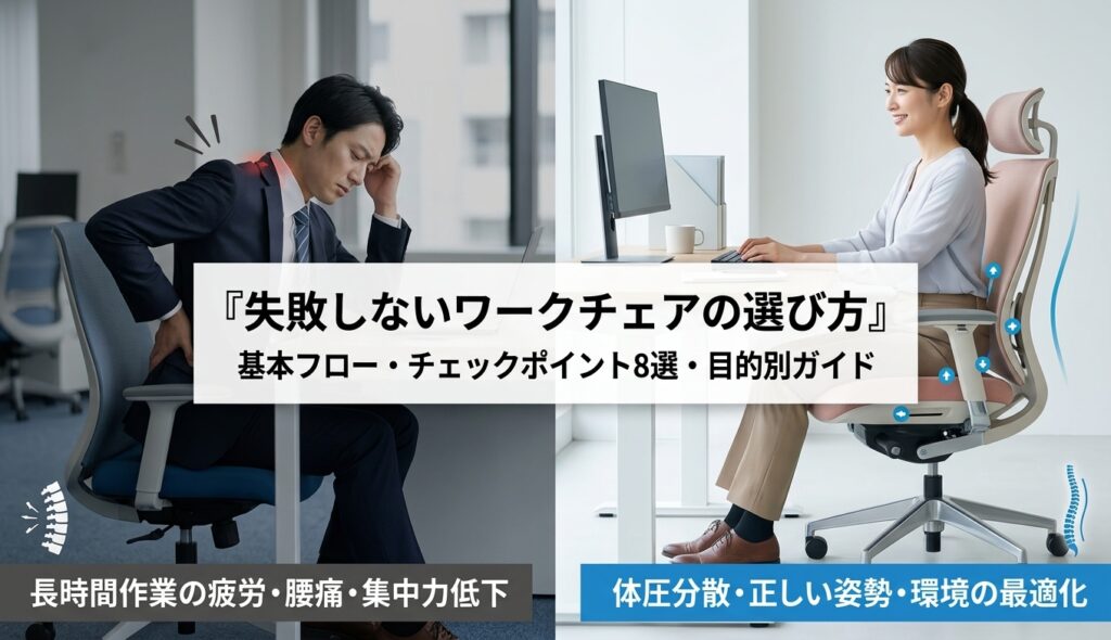 失敗しないワークチェアの選び方